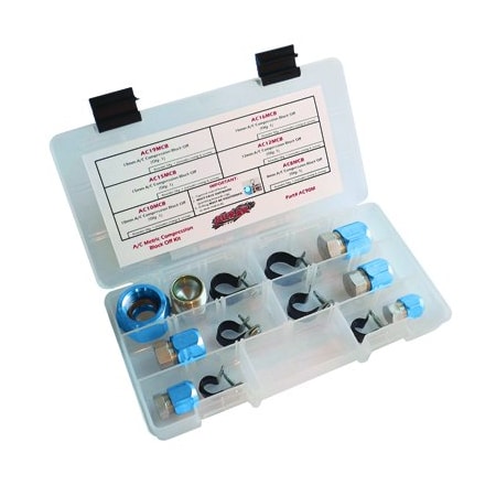 S.U.R. & R. Auto Parts Met A/C Compression Block Off Kit (1) SRRAC90M